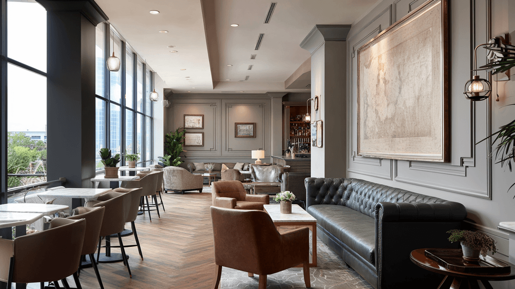 Image of Futuristic dining area